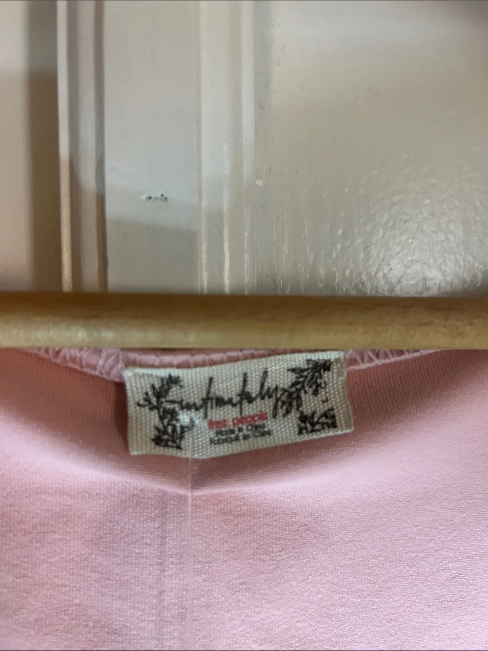 Free People Intimately Pink Puff Sleeve Bodysuit
